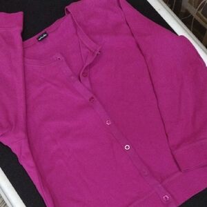 Rafaella "Luscious Grape" In Color - Button Down -Long Sleeve top - XL